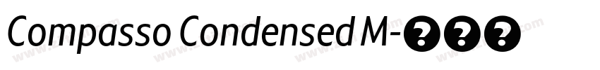 Compasso Condensed M字体转换